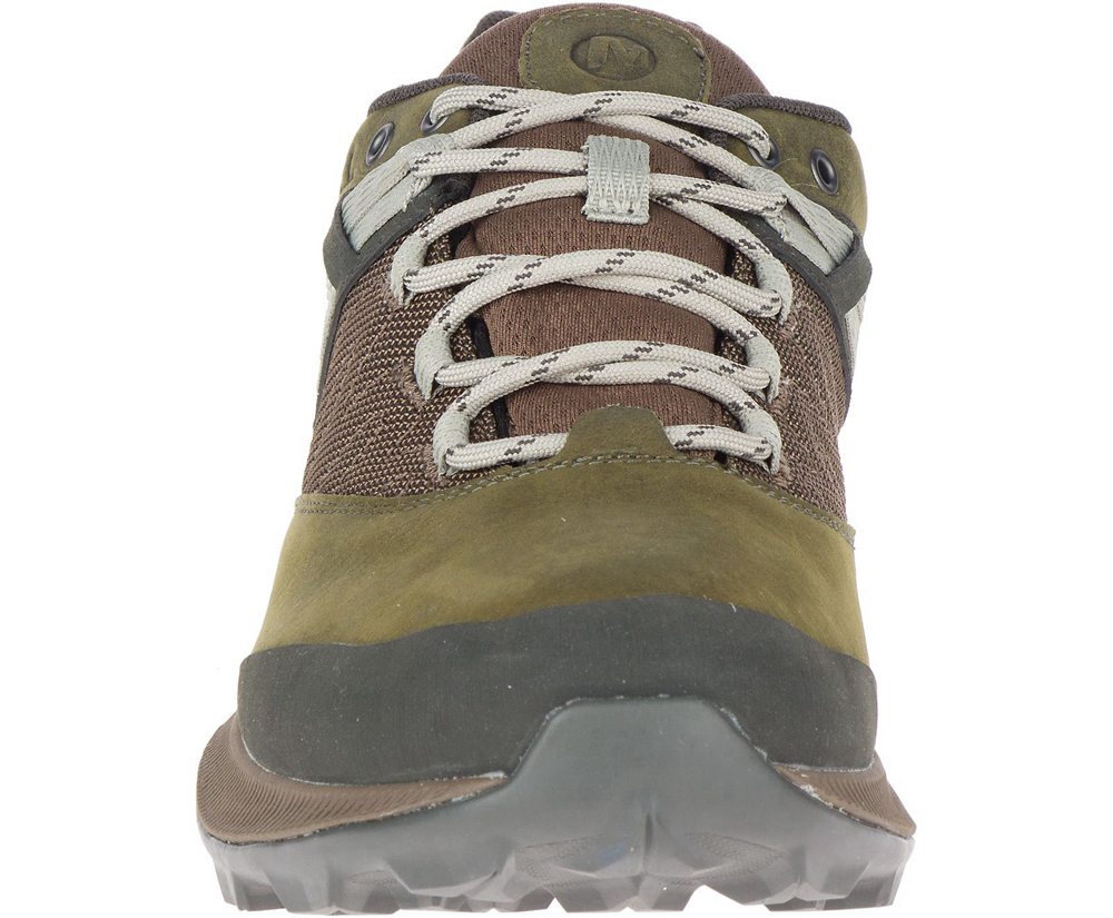 Merrell Hiking Shoes Olive - Zion Waterproof - Mens 49WACXLTG